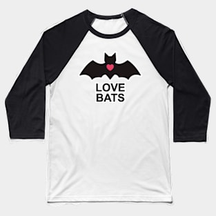 Love Bats Heart Baseball T-Shirt